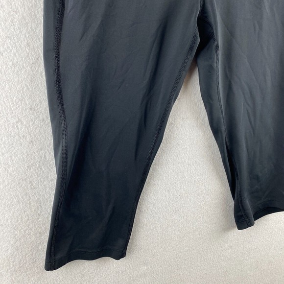 New Balance Leggings Womens M Medium Black Active Capri Pull On Stretch Running - Picture 4 of 16
